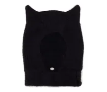 Women's Copsa06y3005-Blk Knitted Horn Beanie Black Wool