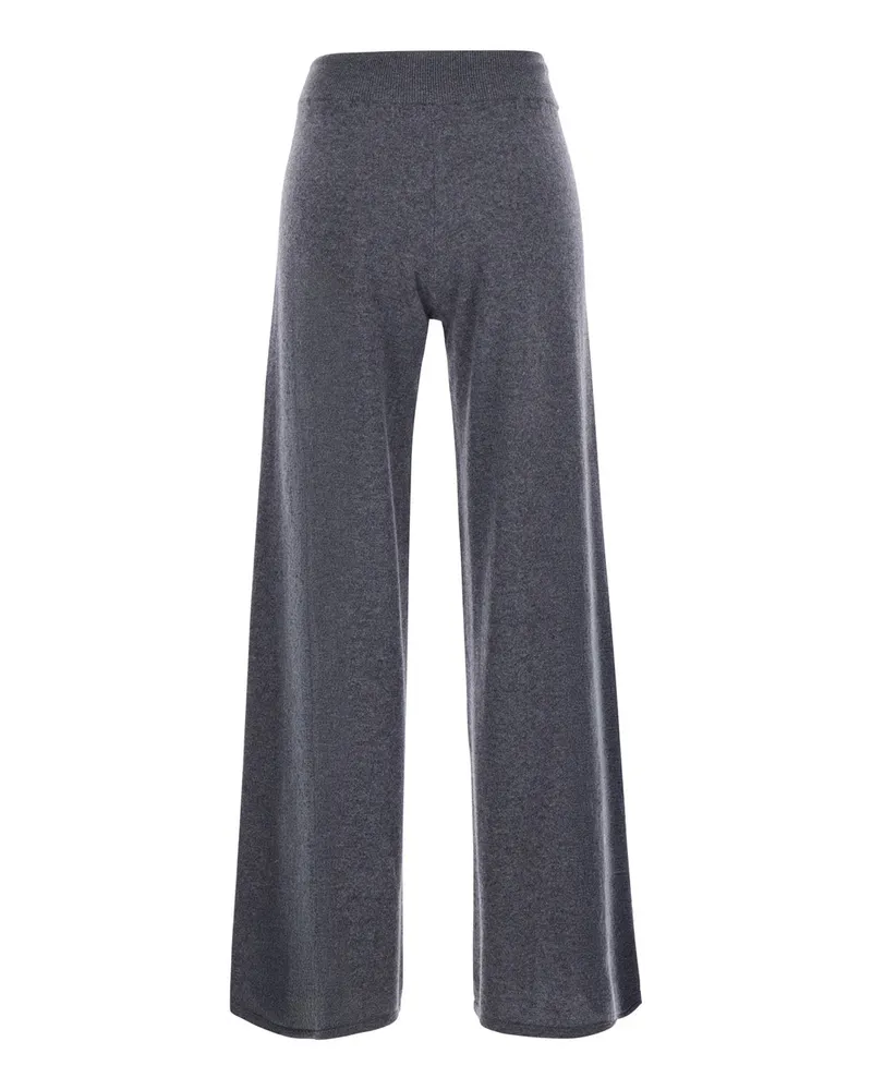 Lisa Yang Women's Trousers Sofi Grey Cashmere Knitted Gray