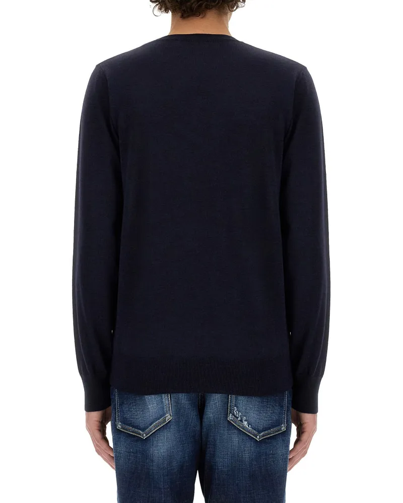 Dsquared2 Wool Jersey Sweater — Blue Blue