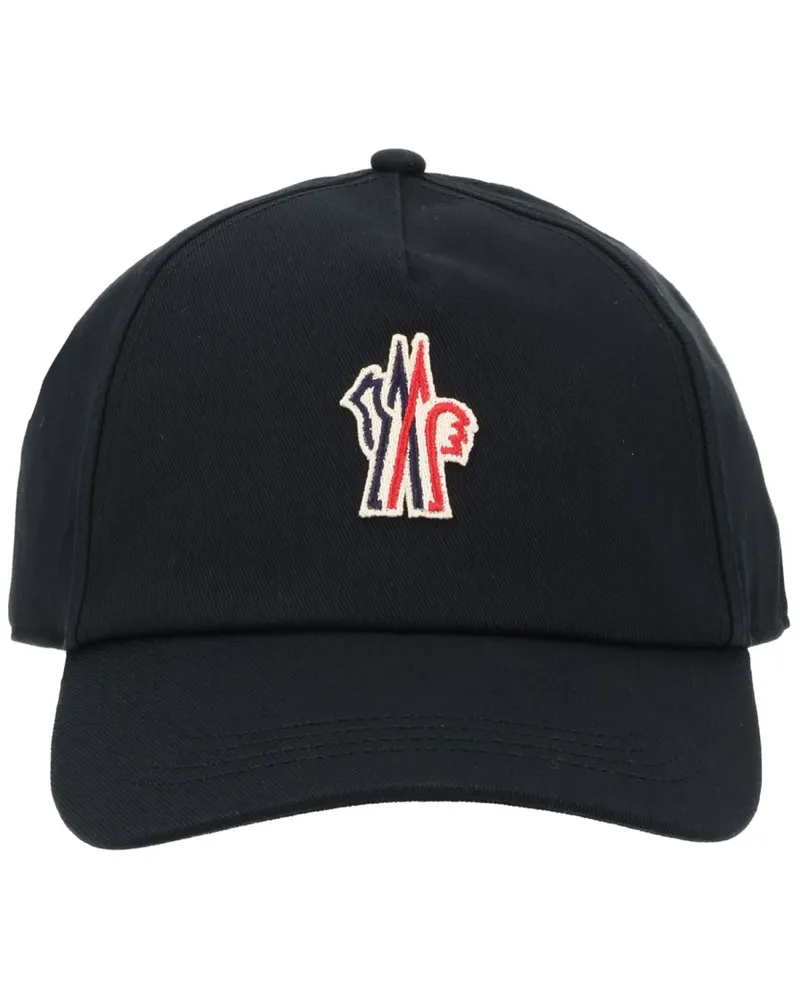 Moncler 3B00001_04863999 Cotton Baseball Cap — Black Black