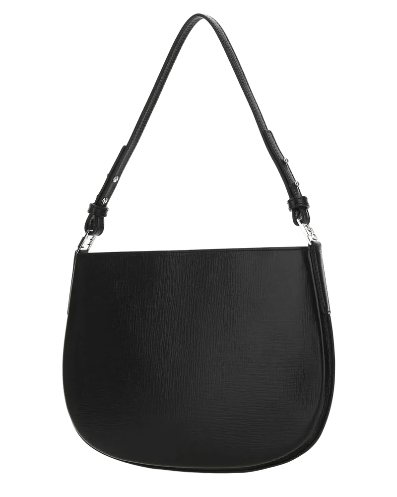 by FAR Women's Black Leather Issa Handbag Borse A Mano Bag Black