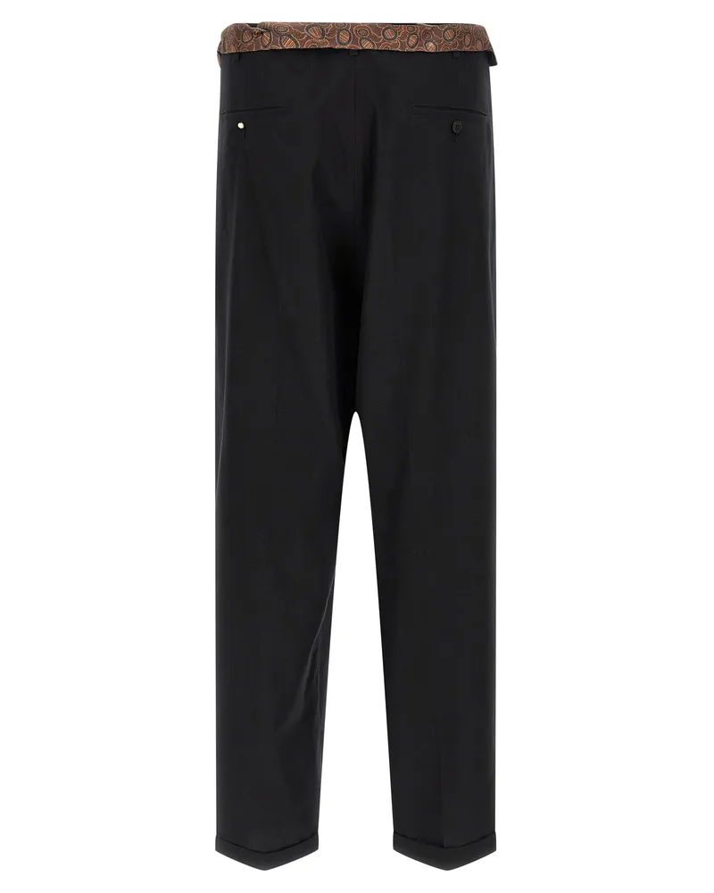 Magliano Men Black Cotton Casual Pants Black