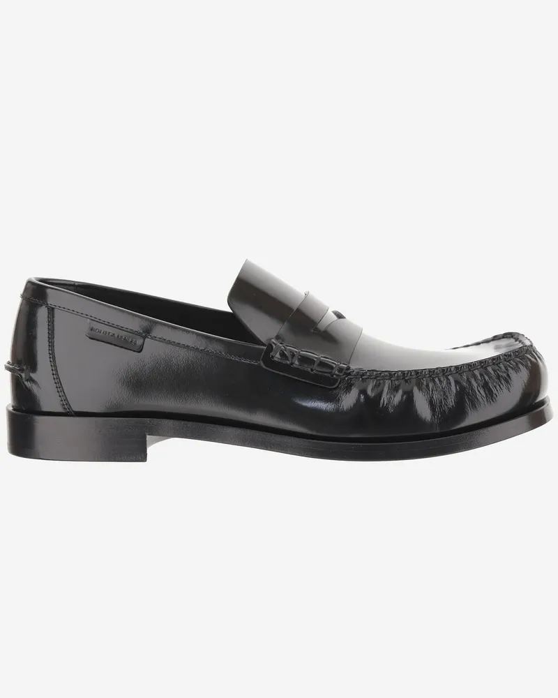 Bottega Veneta Men's Truman Leather Loafers Black Black