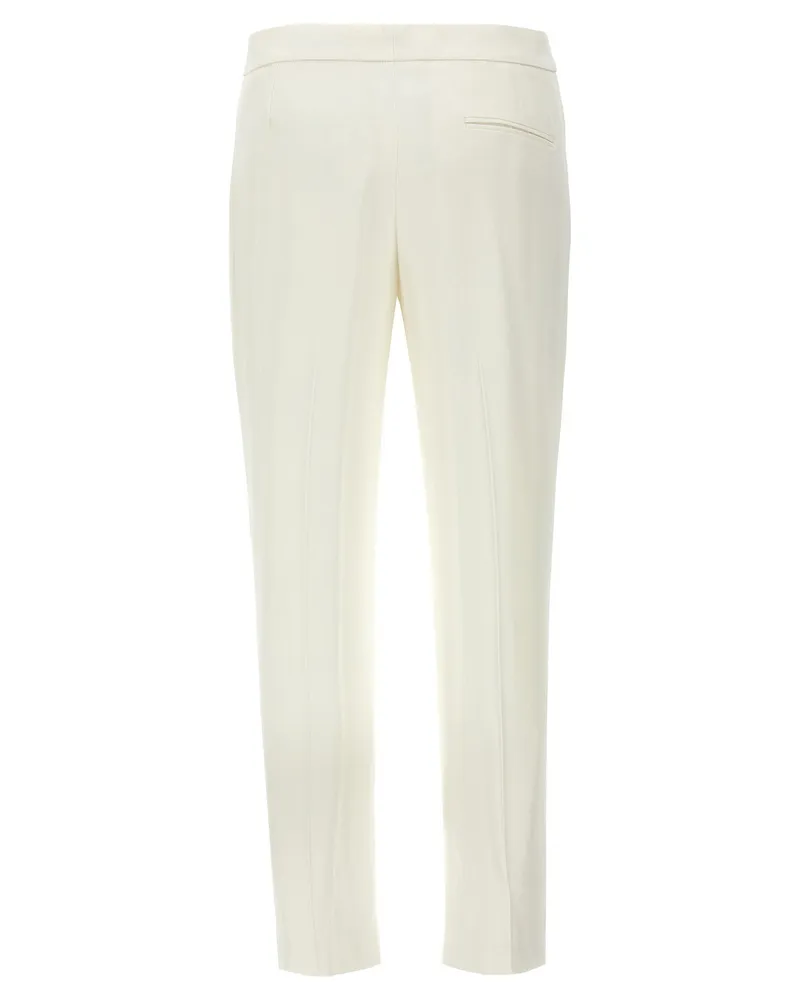 Alexander McQueen Crepe Trousers — Cream Cream