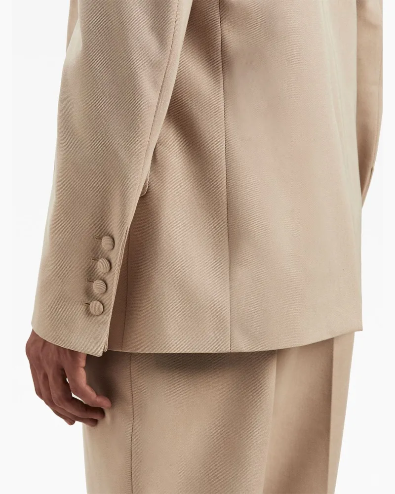 Palm Angels Viscose Blazer — Beige Beige