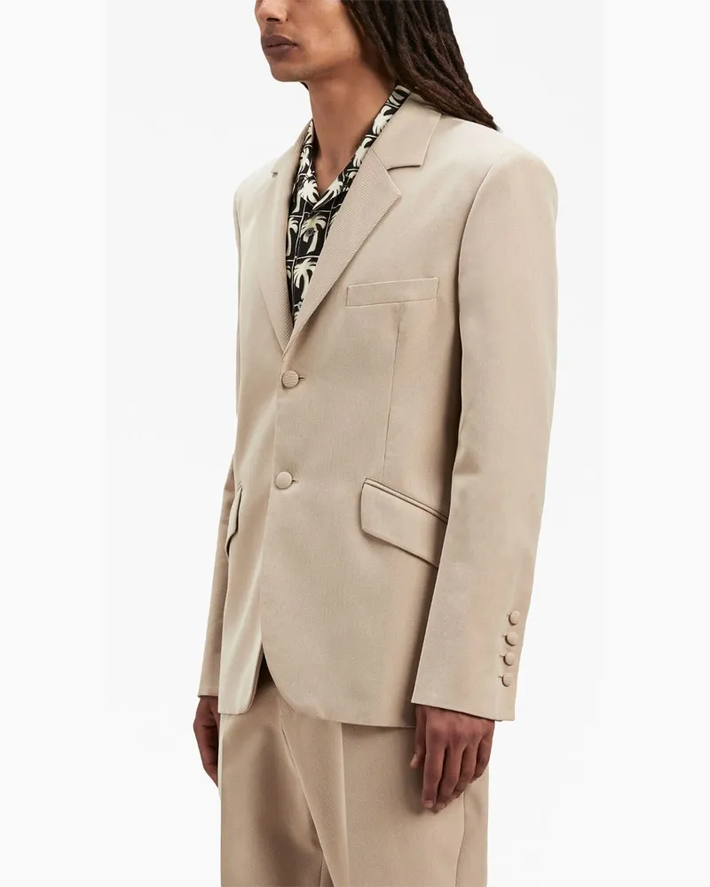 Palm Angels Viscose Blazer — Beige Beige