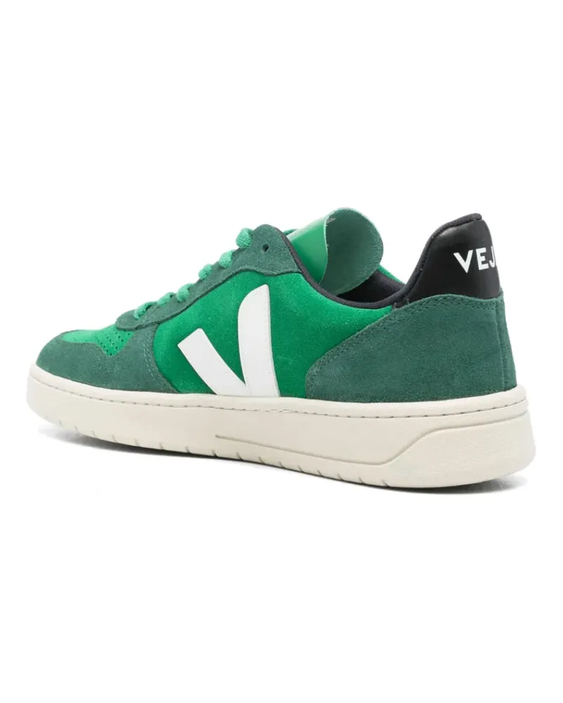 VEJA Women's V-10 Suede Sneakers Green Shoes Green