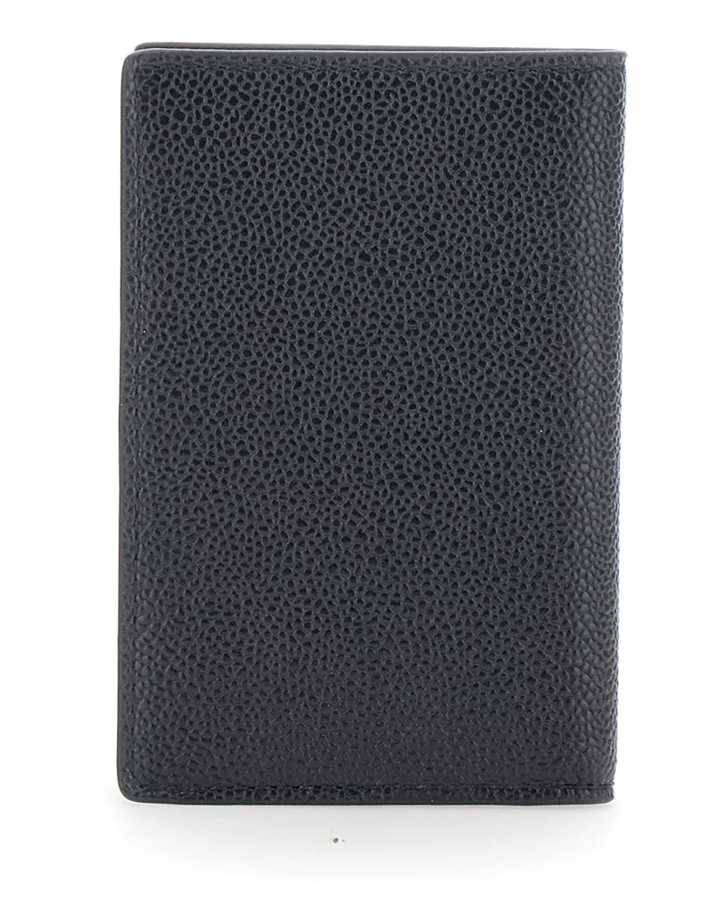 TOD'S Men's Cardholder Grained Leather Black Calfskin Accessory Black