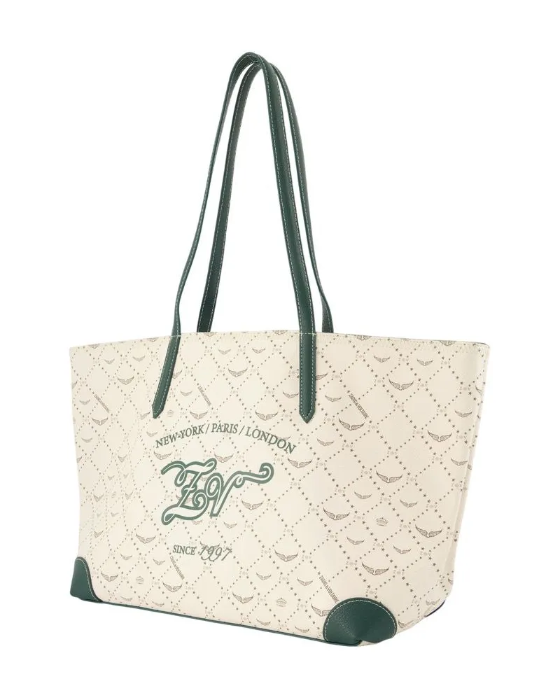 Zadig & Voltaire Women's Z Monogram Tennis Shopper Bag -  Synthetic White Totes-Shopping-Bags White