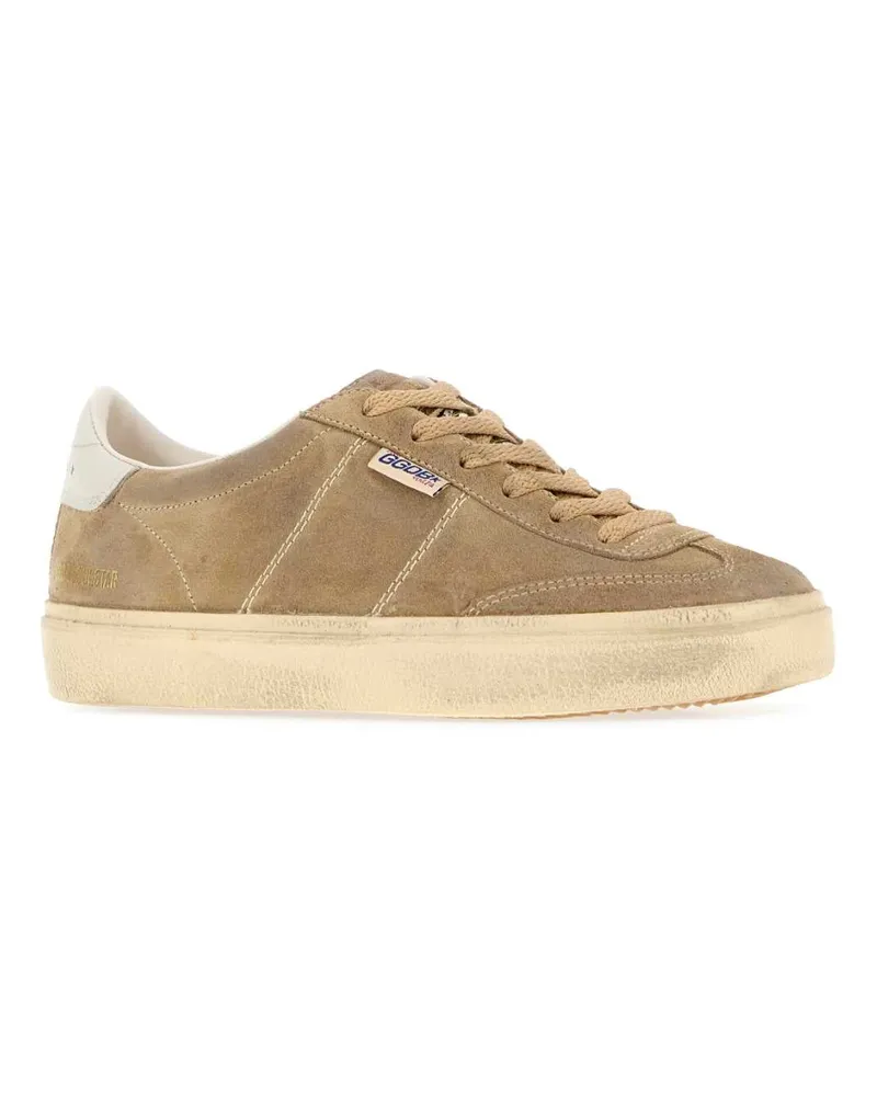 Golden Goose Women's Cappuccino Suede Soul Star Sneakers Tobaccowhitemilk Beige