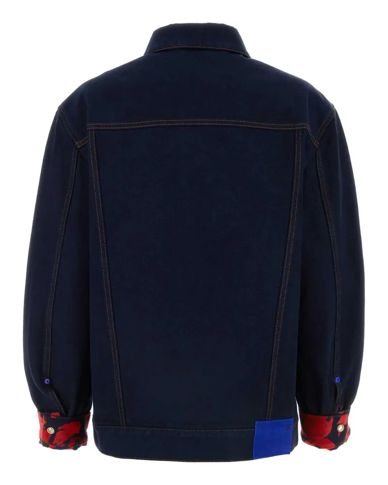 Burberry 8080769 A1503 Indigoblue Exterior: Cotton Giubbini Jacket Navy