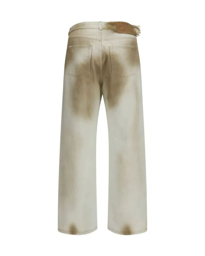 Magliano Men's Beige Cotton Jeans Denim Clothing Beige