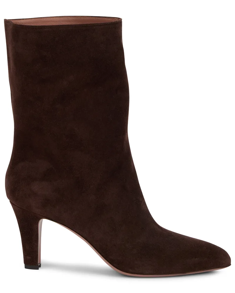 Paris Texas Women's Boots Chocolate Suede Calfskin Brown