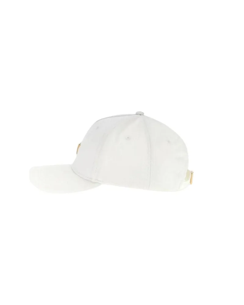 Guess Women's Cap Off White Cotton Accessories - Caps White