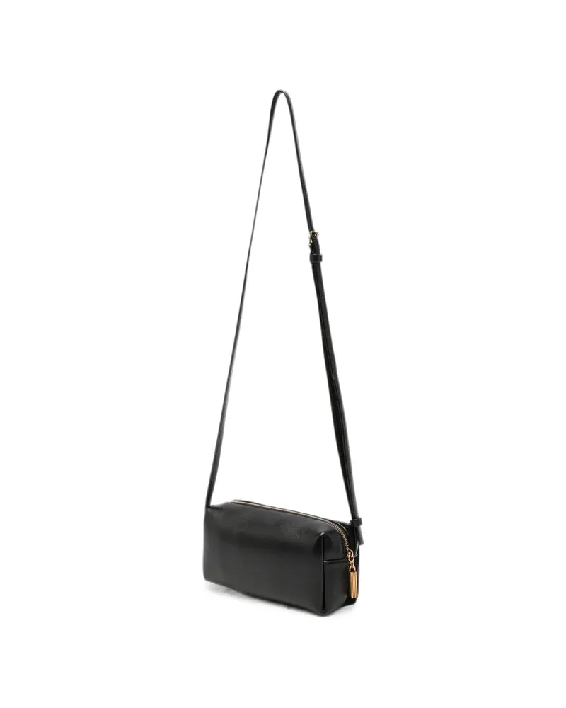 KHAITE Suede Shoulder Bag — Black Black