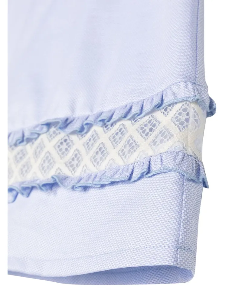 Simonetta Cotton Tailored Dress — Blue Blue