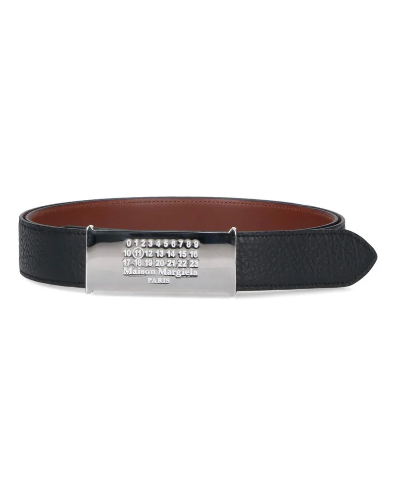 Maison Margiela Unisex Belts Black Cow Leather Black
