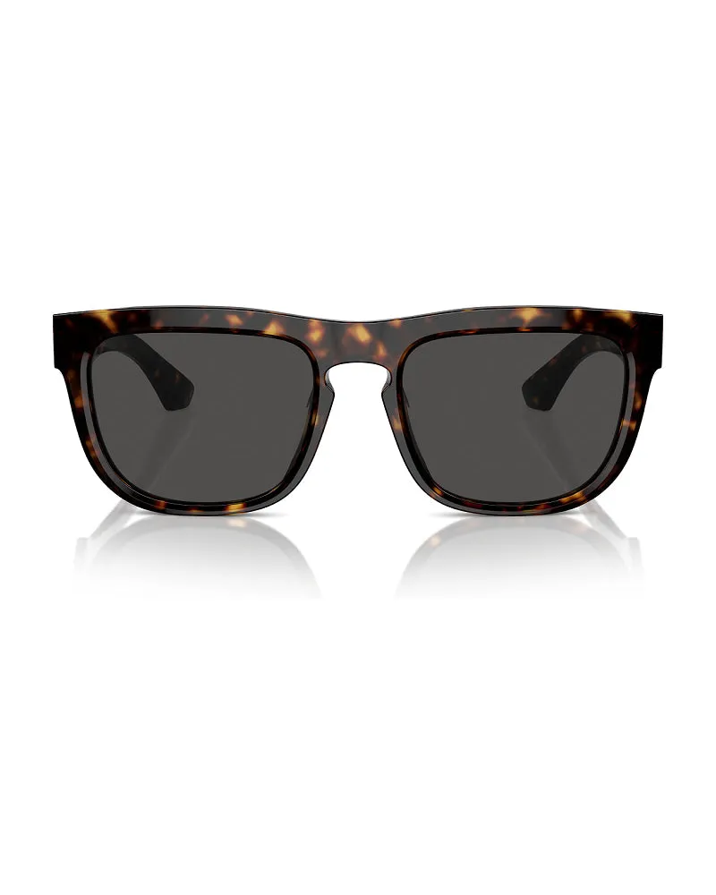 Burberry BE4431U300287 Square Full-Rim Havana Sunglasses — Brown Brown