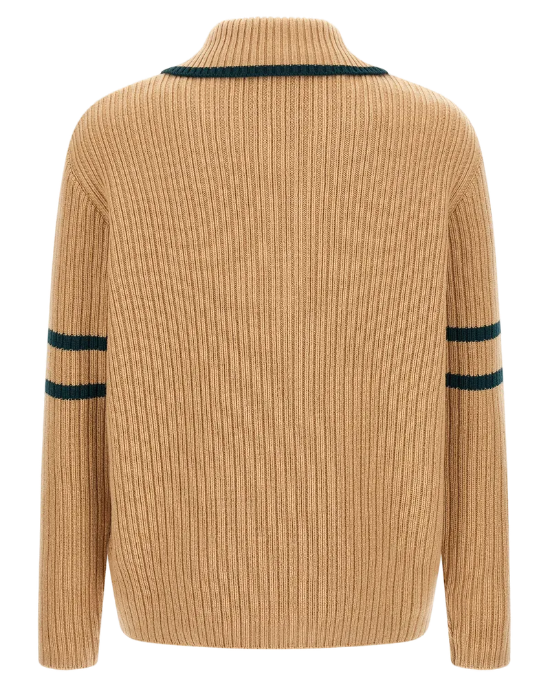 Lacoste Archive Edition Cardigan — Beige Beige