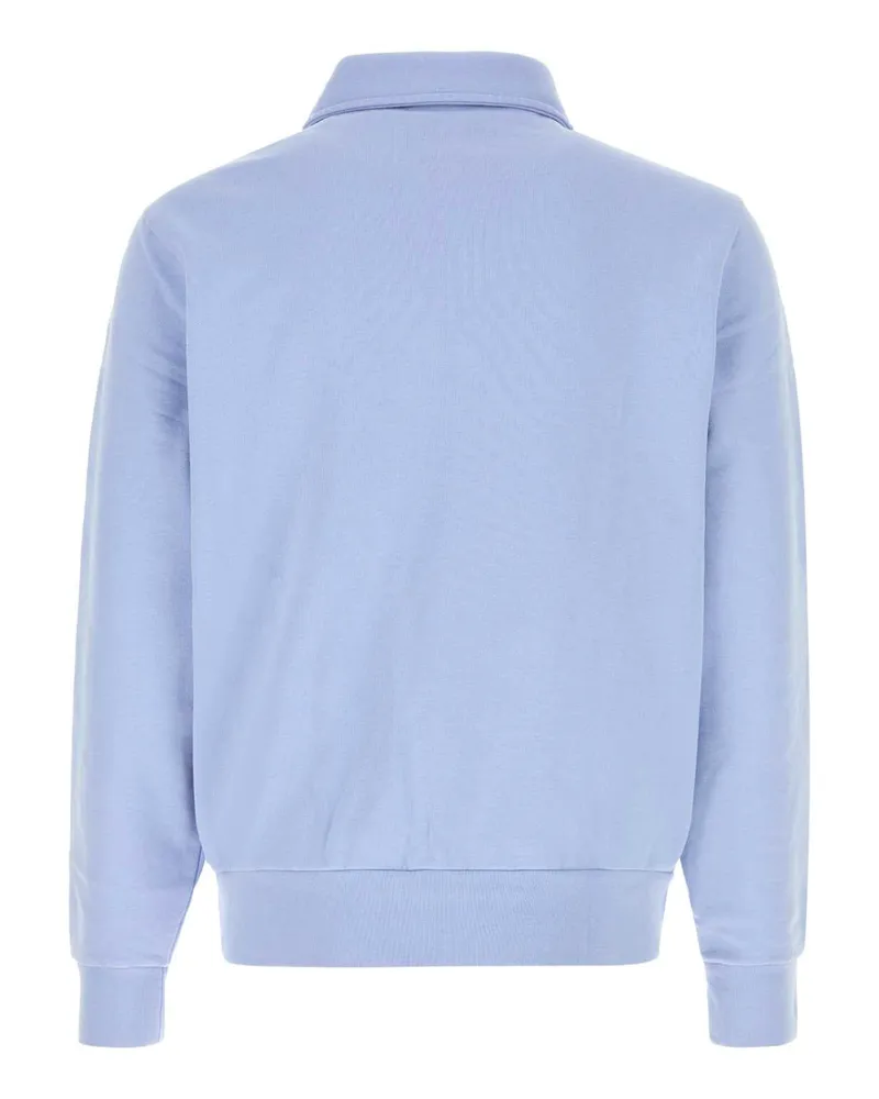 Ralph Lauren Men's Powder Blue Cotton Polo Shirt Pebbleblue Exterior: Felpe Sweater Blue