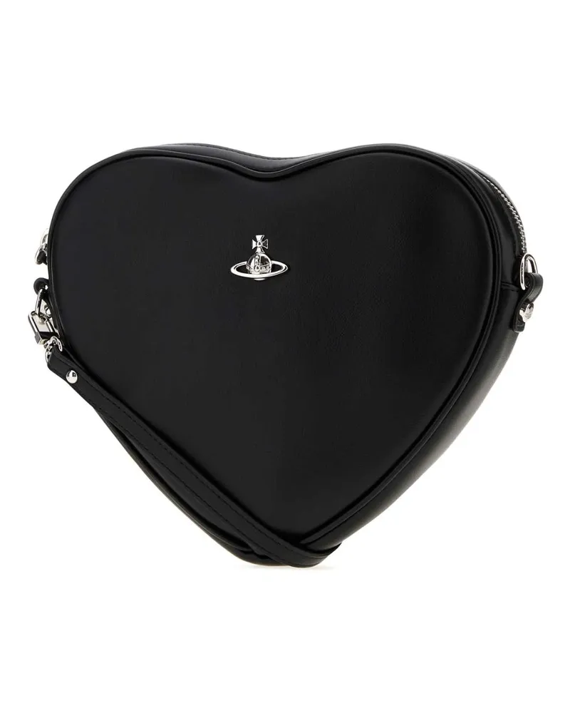 Vivienne Westwood Women's Black Synthetic Leather Alexa Heart Crossbody Bag Borse A Mano Black