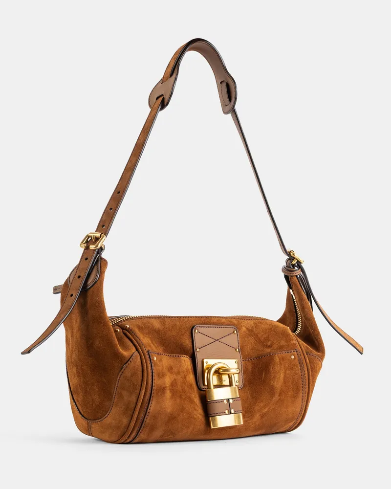 Chloé Paddington Shoulder Bag — Brown Brown