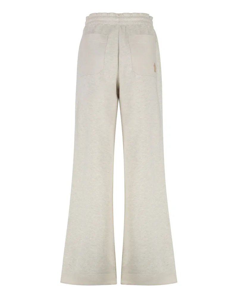 Moncler Women's Gray Cotton Track Pants Gray