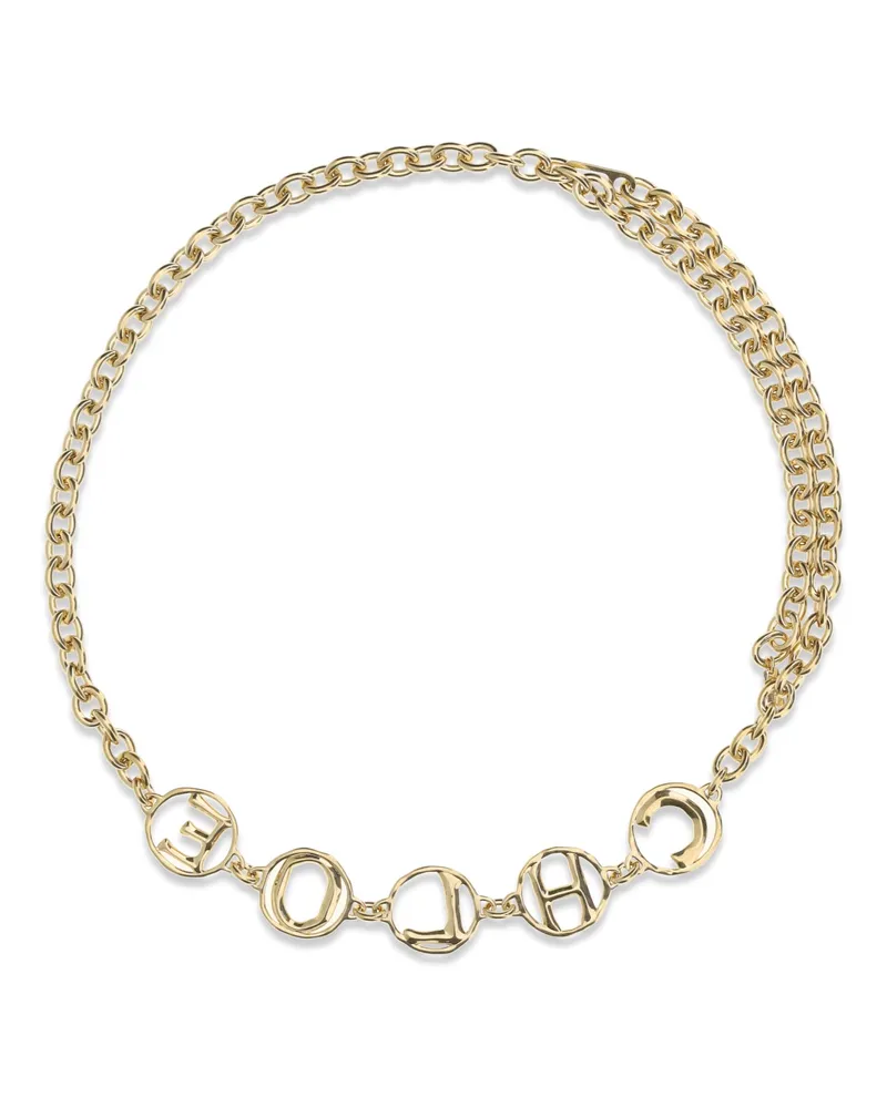Chloé Script Jewel Belt — Gold Gold