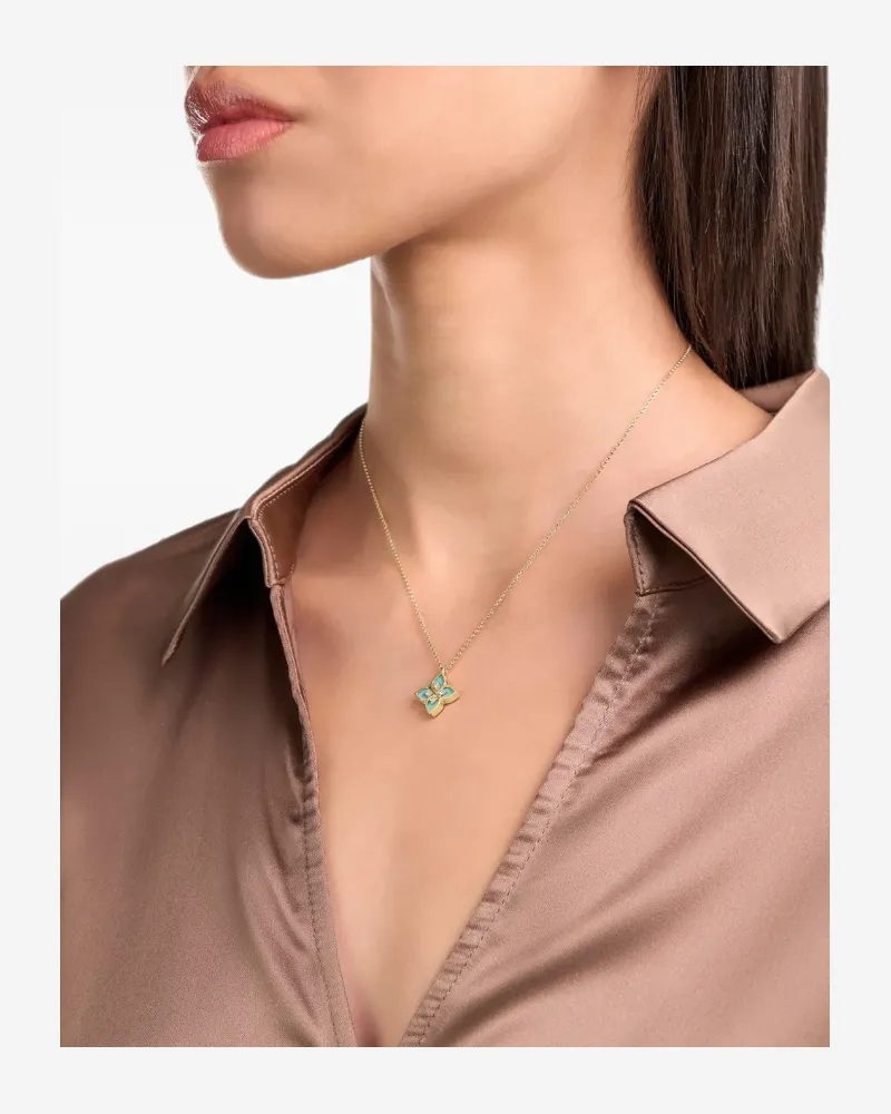 Roberto Coin Women's 18kt Yellow Gold Diamonds Necklace Ss26 W Gold