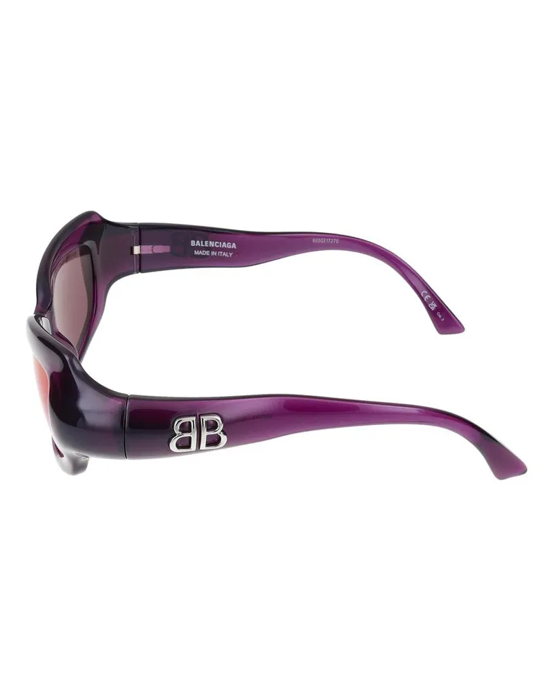 Balenciaga Women's Sunglasses  Bb0354s 004 Violet 17-145 Injected Violet