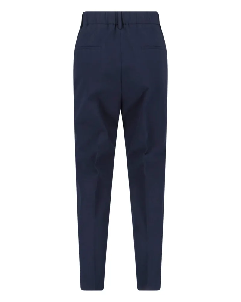 Incotex Women's Trousers Blue Cotton Navy