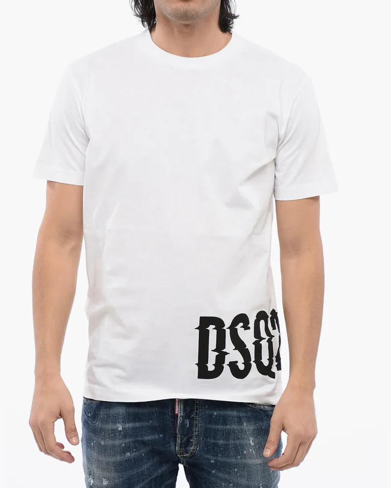 Dsquared2 Men's Cool Fit Dsq2 Logo T-Shirt White Clothing > Polo & T-Shirts White