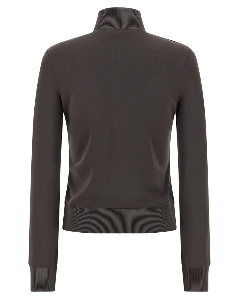 Courrèges Logo-Patch Tracksuit Sweatshirt — Charcoal Charcoal