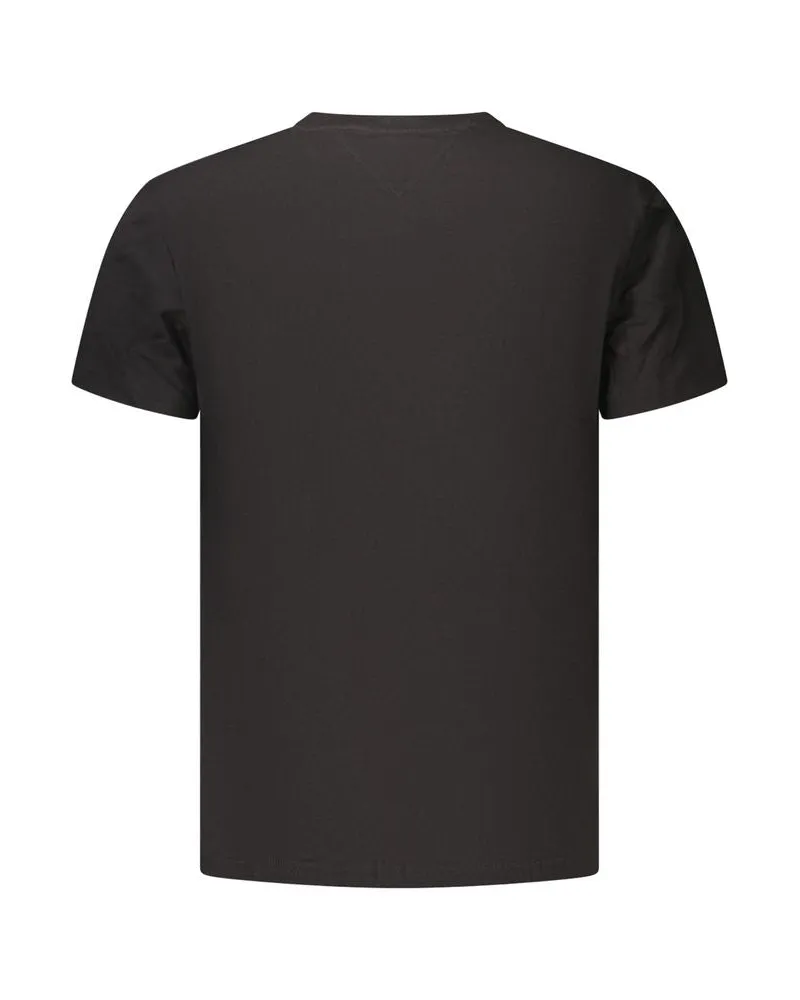 Tommy Hilfiger Logo-Print Cotton T-Shirt — Black Black