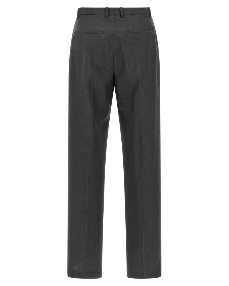 Jil Sander Wool and Mohair Trousers — Gray Gray