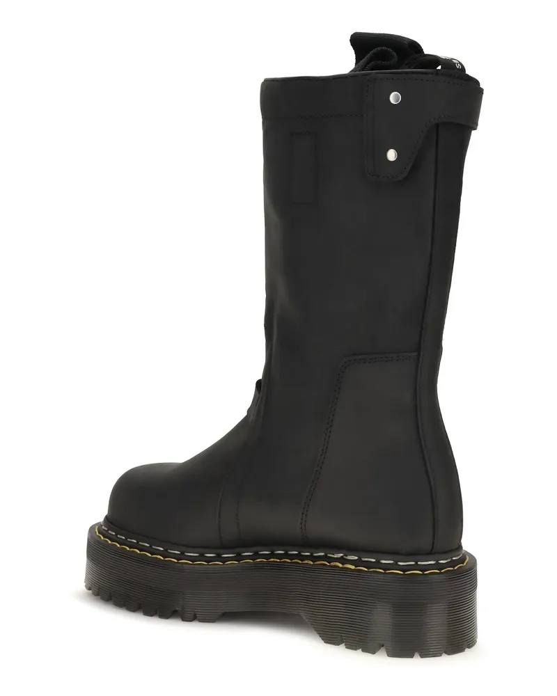 Rick Owens Quad Sole Pull-On Boots — Black Black