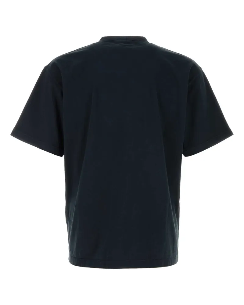 Stone Island Navyblue Exterior: Cotton T-Shirt T-shirts And Polos Navy