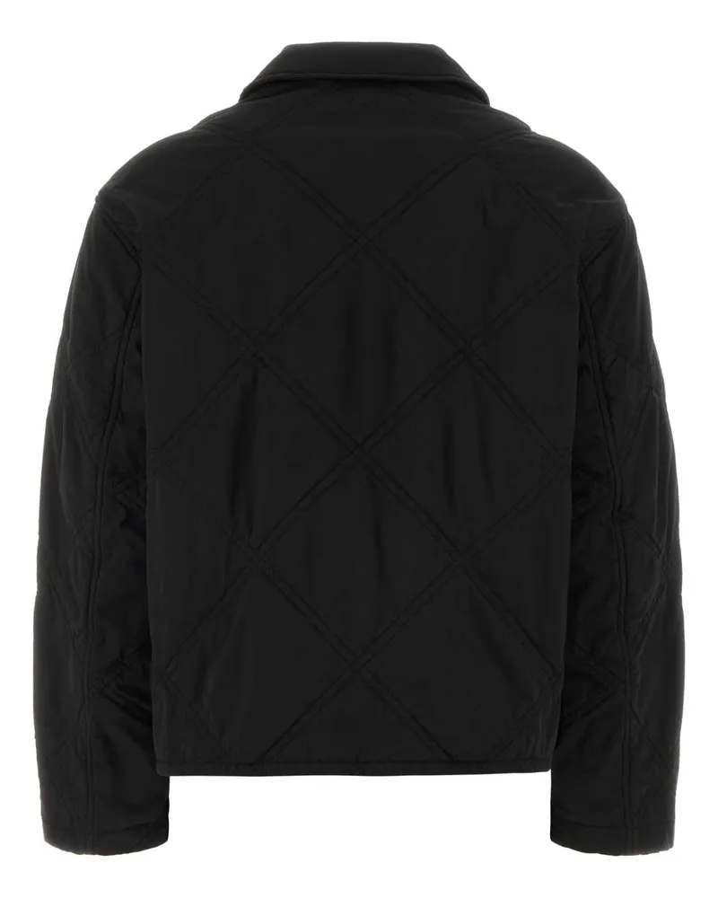 Herno Quilted Nylon Down Jacket — Black Black
