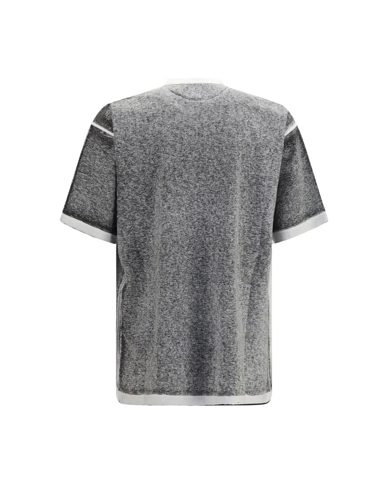 Balenciaga Men's Gray Cotton T-Shirt Gray