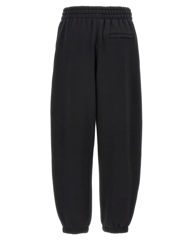 Alexander Wang Cotton Terry Joggers — Black Black