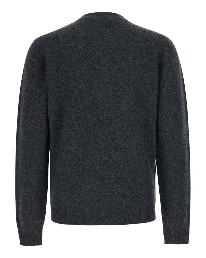 Roberto Collina Men's Crew Neck Wool Sweater Grey Virgin Tops Top Gray