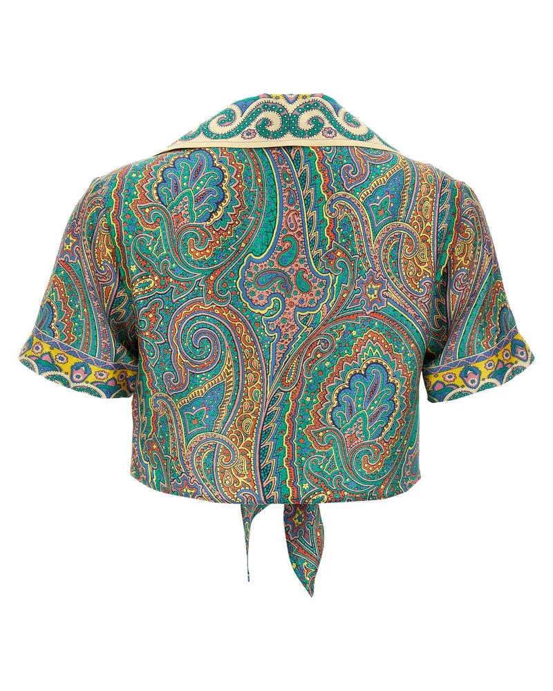 Etro Women's Multicolor Silk Pattern Shirt Multicolor