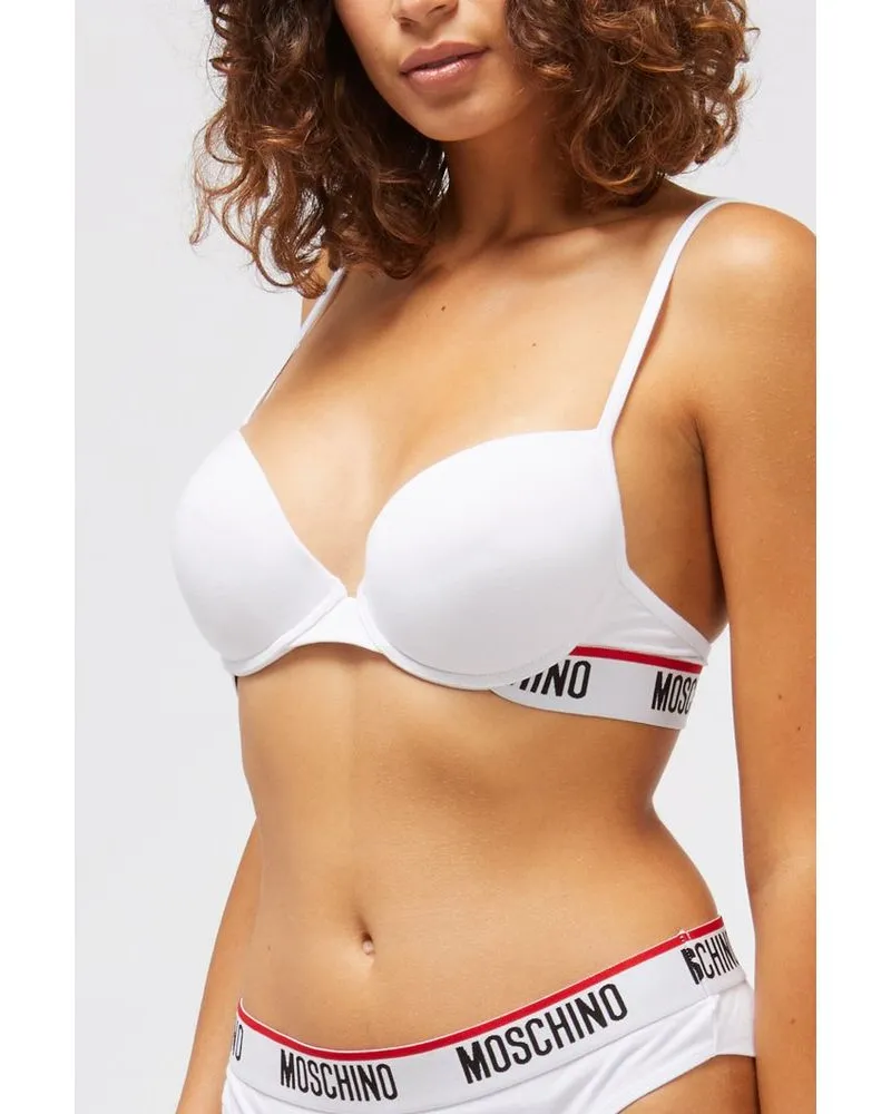 Moschino Women's White Cotton Bra Clothing White
