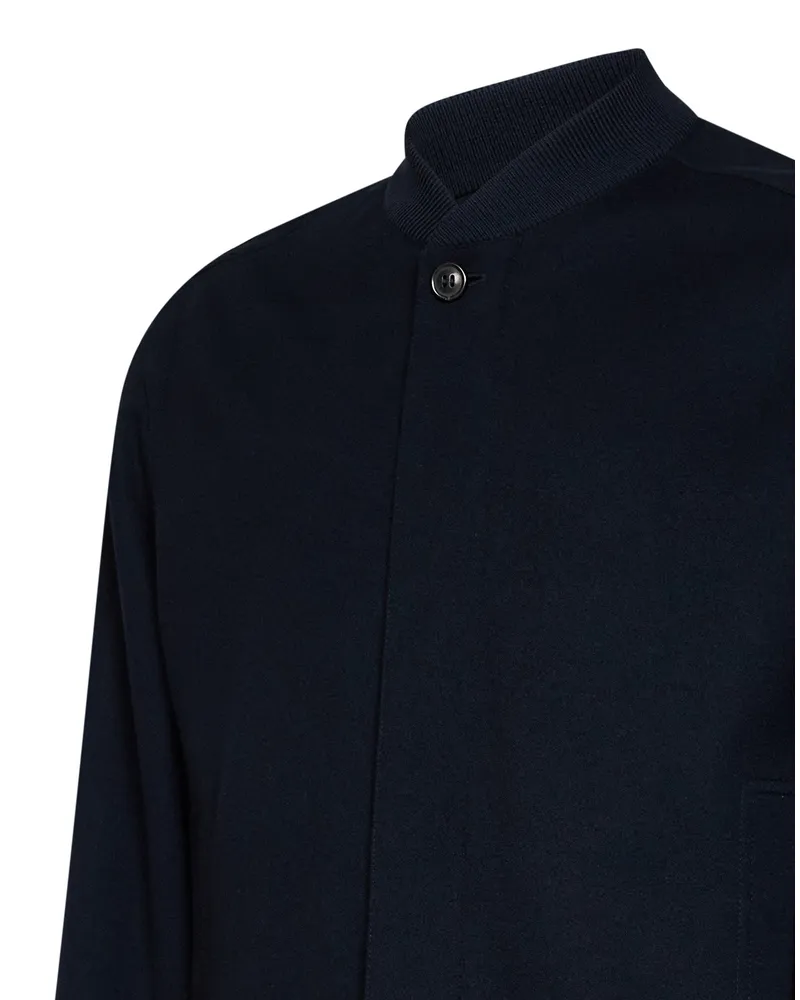 Ermenegildo Zegna Cashmere Bomber Jacket — Navy Navy