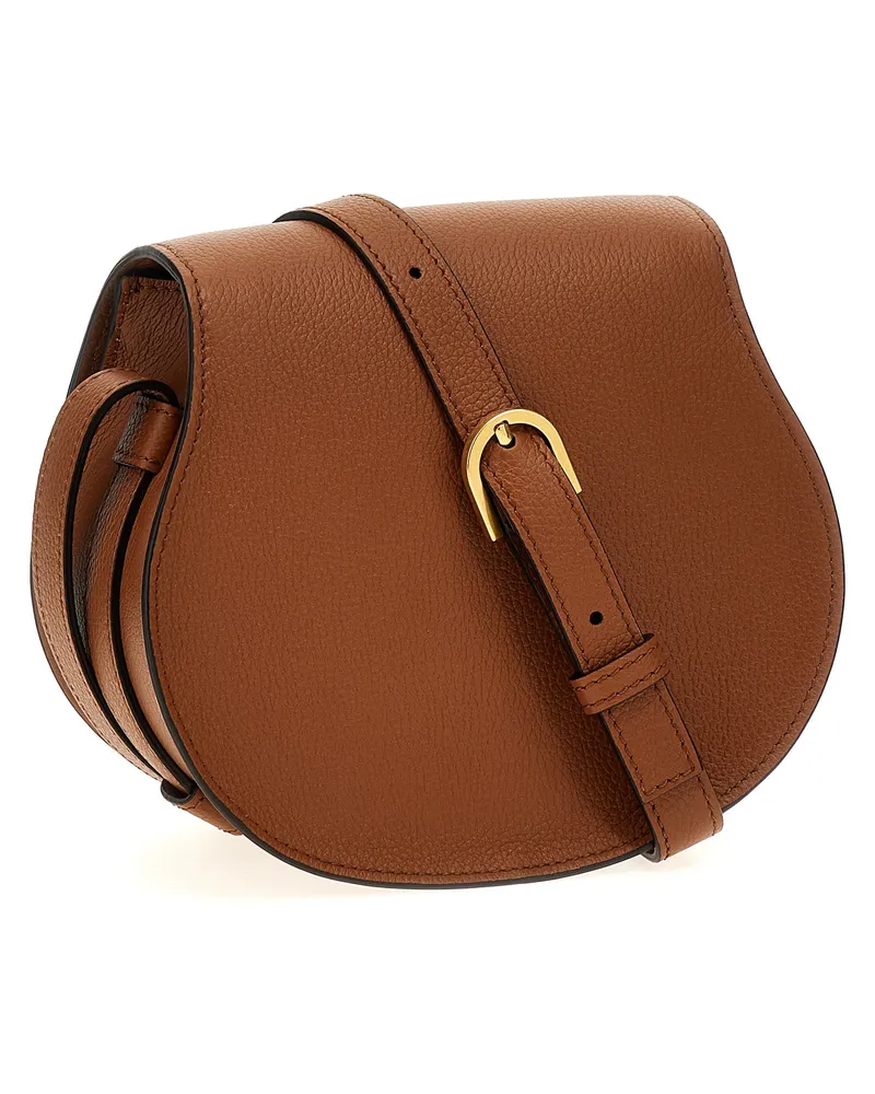 Chloé Women's Brown Lamb Leather Crossbody Bag Brown