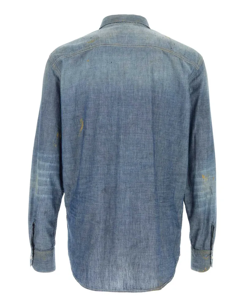 Dsquared2 Men's Canadian Denim Shirt Navy Cotton Navy