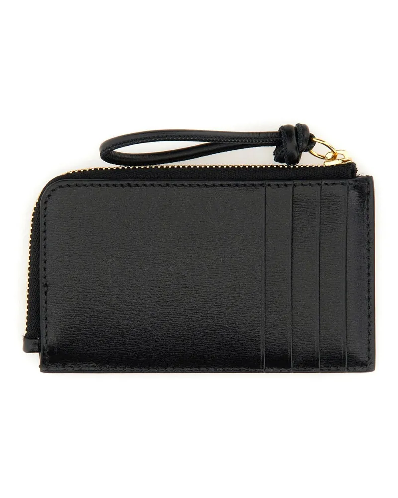 Jil Sander Leather Bifold Bifold Wallet — Black Black