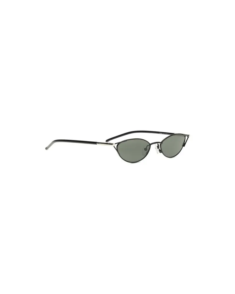 Alexander McQueen Women's Black Metal Sunglasses Black
