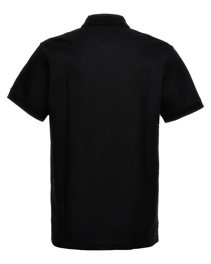 Burberry Men's Black Cotton Polo Shirt Black