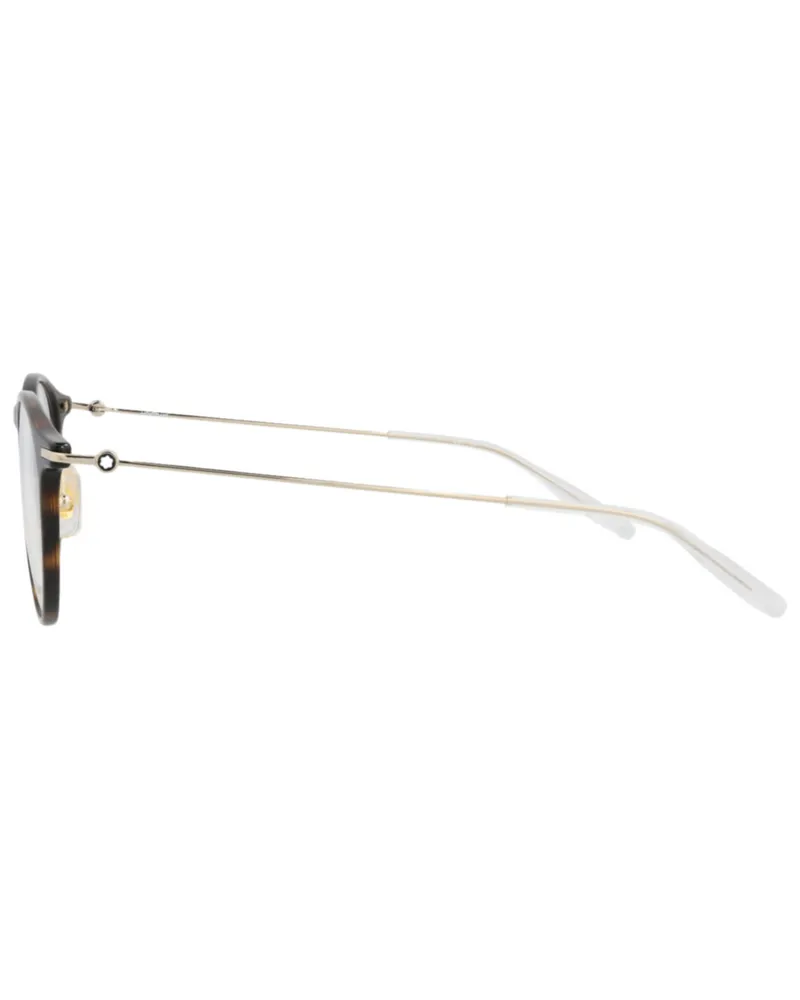 Montblanc Preloved -  Mens 48 Mm Havana Gold Eyeglasses Mb0099o-30008650-007 One Color Sunglasses Brown